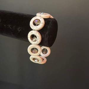 Cute Clay & Crystal bracelet